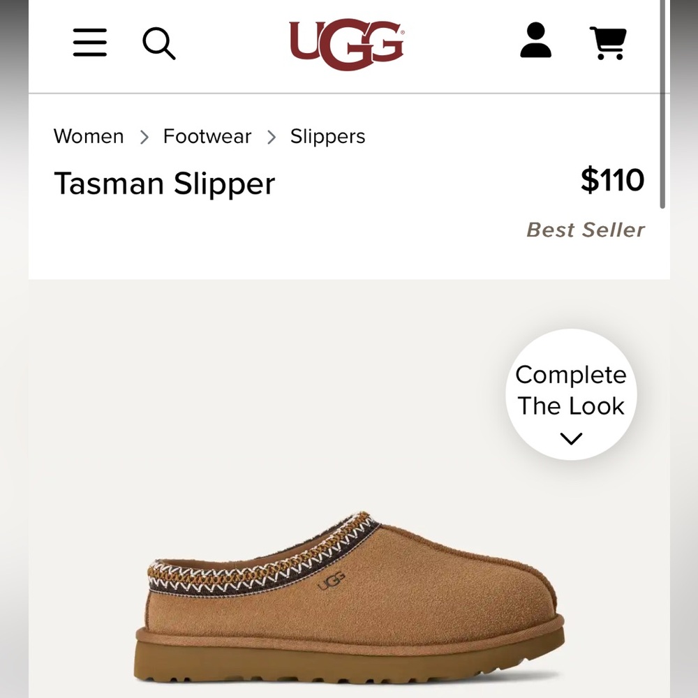 *NEW* UGG TASMAN SLIPPER size 6